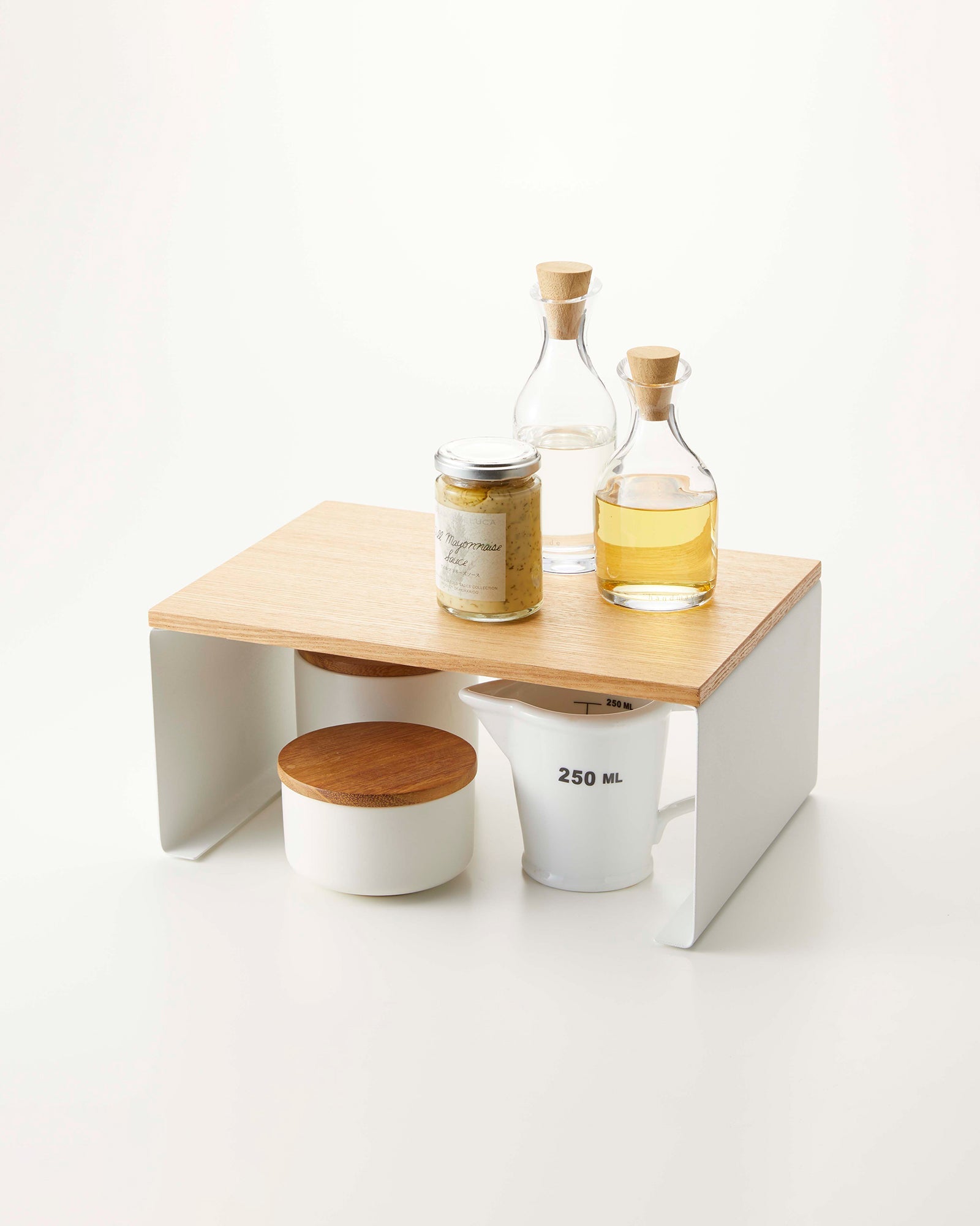 Steel & Wood Stackable Countertop Shelf - Neat Corners
