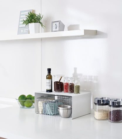 Stackable Countertop Shelf Riser - Neat Corners