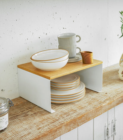 Steel & Wood Stackable Countertop Shelf - Neat Corners