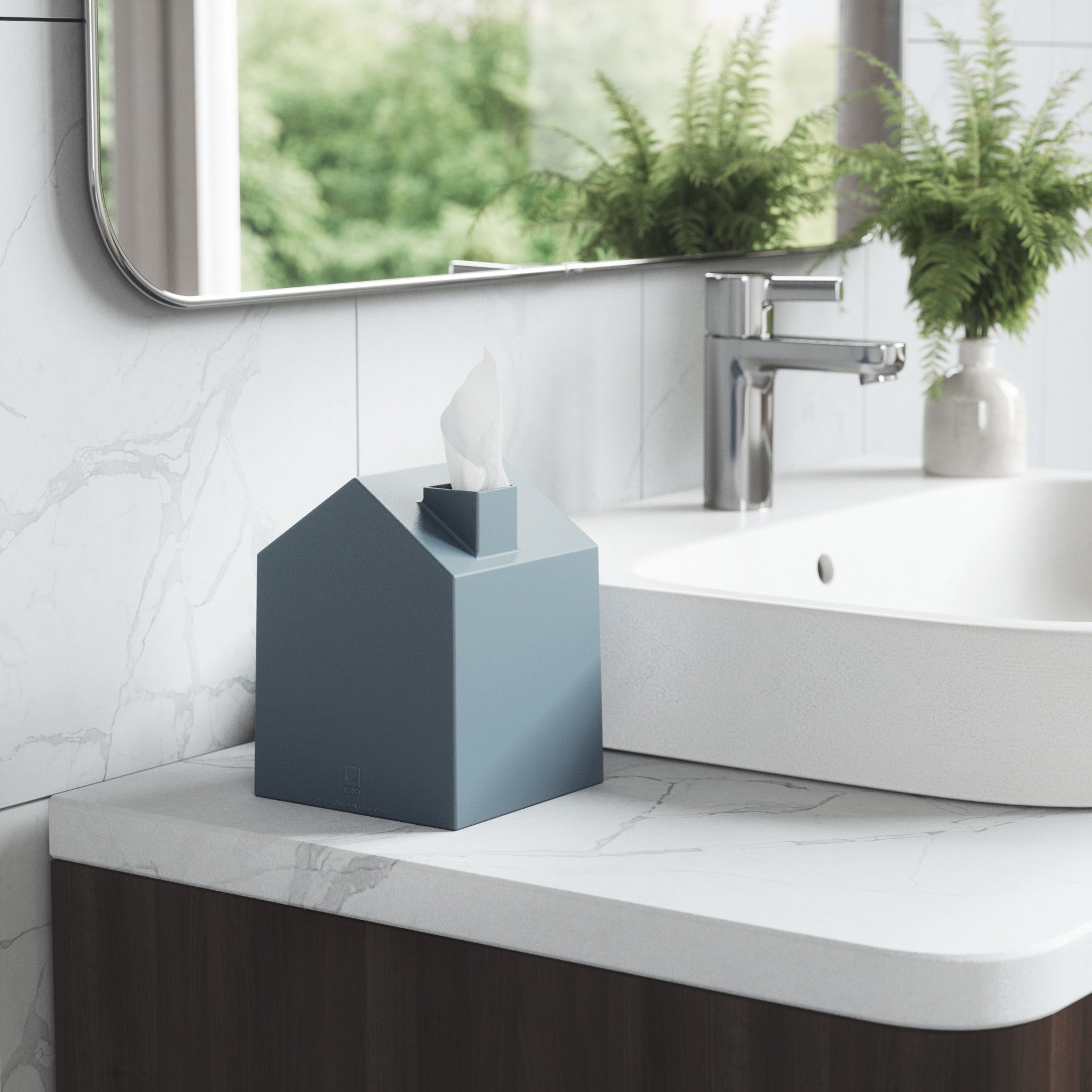 House-Shaped Tissue Box Cover - Bathroom Reset