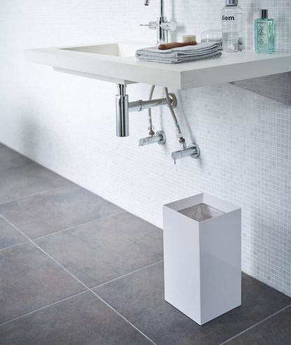 Compact Open-Top Trash Can - Neat Corners