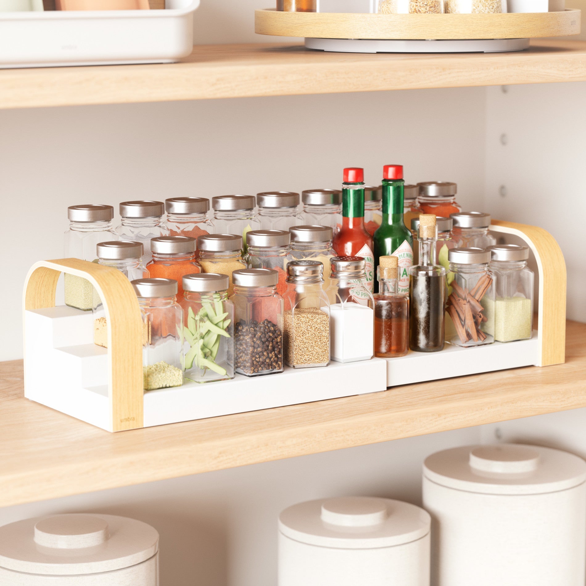 Three-Tier Spice Shelf - Kitchen Calm