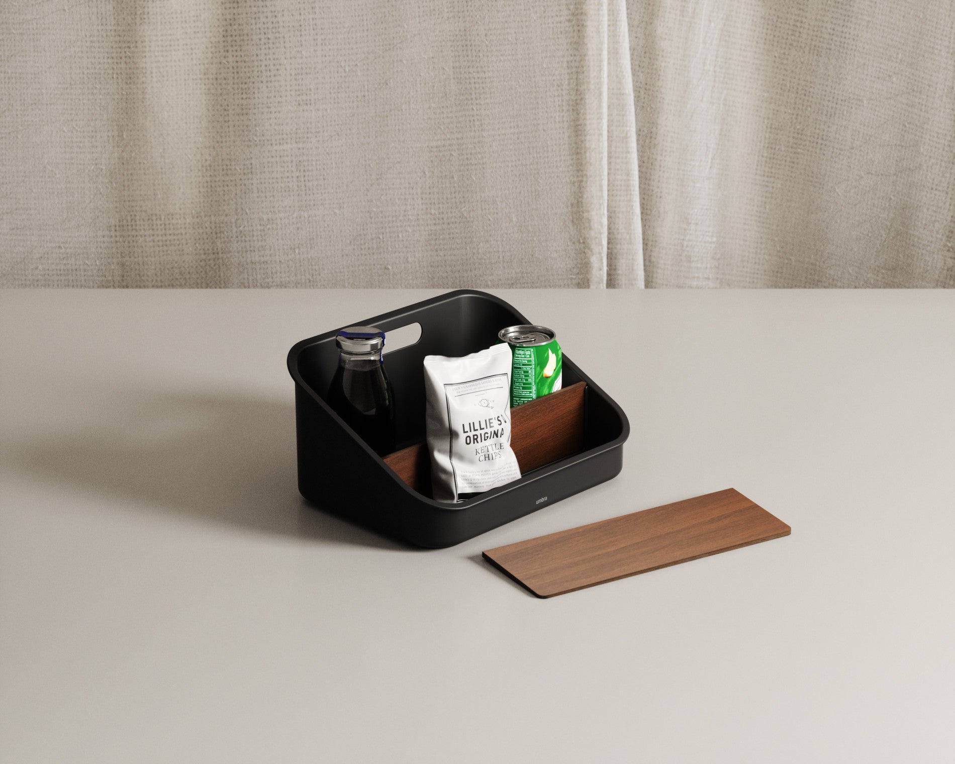 Wood-Accent Packet Organizer - Kitchen Calm