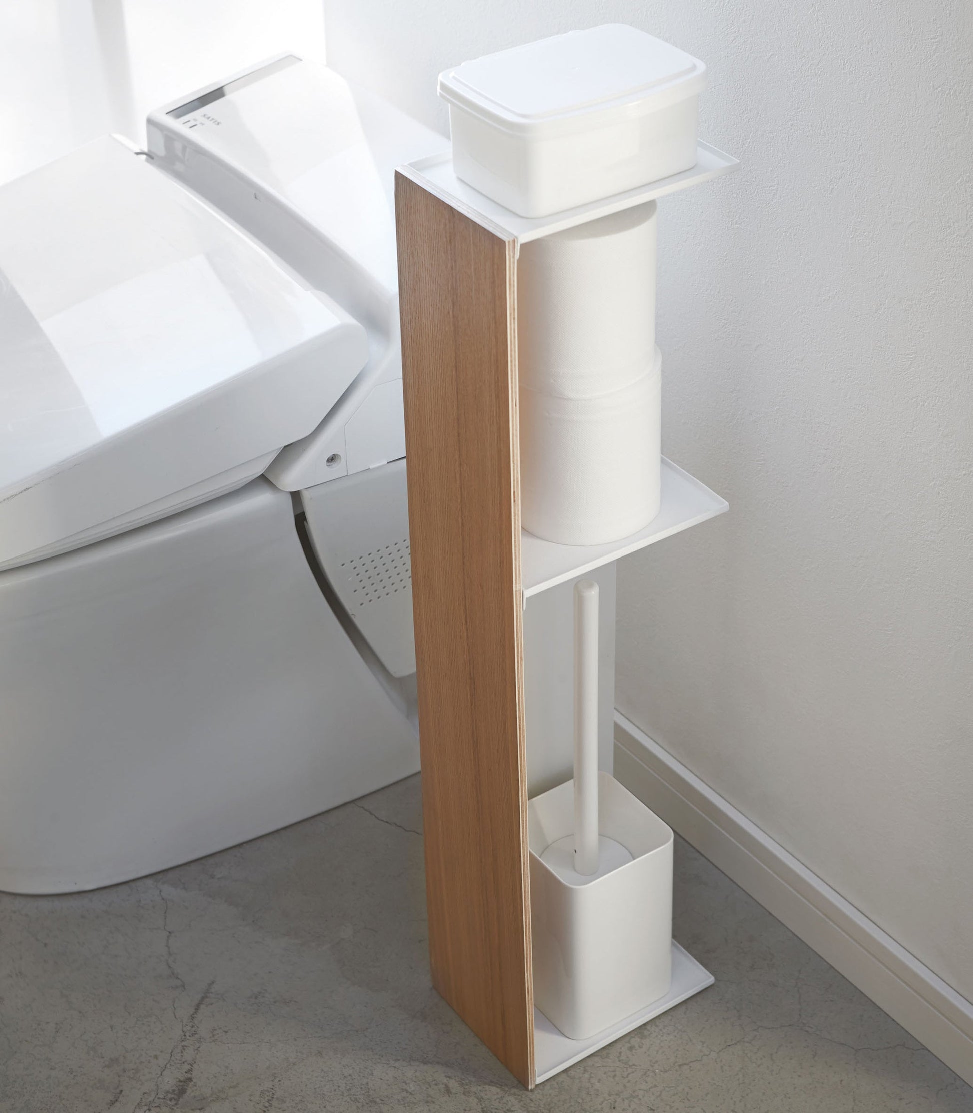 Steel & Wood Bathroom Organizer - Bathroom Reset