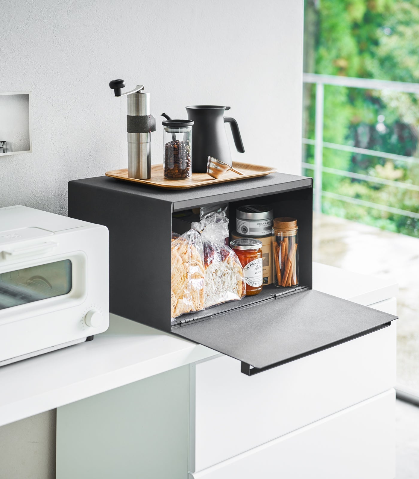 Slim Steel Bread Box - Kitchen Calm