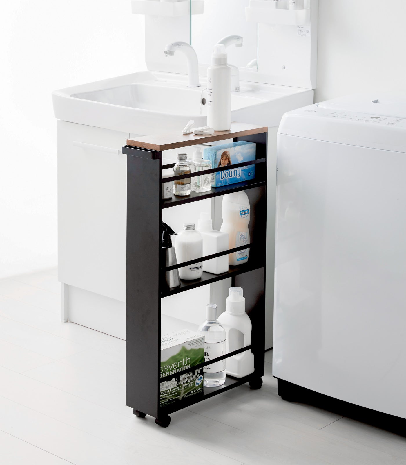 Tall Slim Rolling Storage Cart - Kitchen Calm
