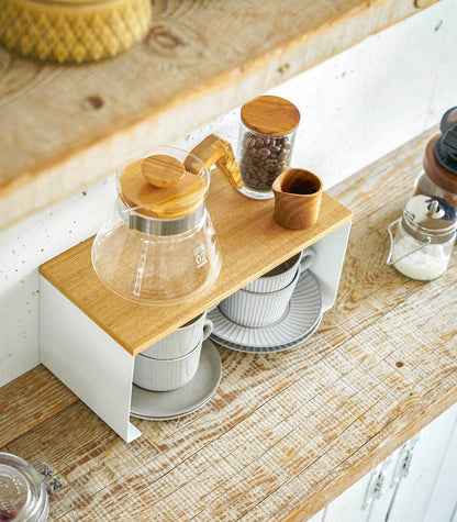 Steel & Wood Stackable Countertop Shelf - Neat Corners