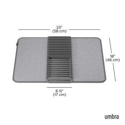 Foldable Dish Drying Rack with Mat - Kitchen Calm