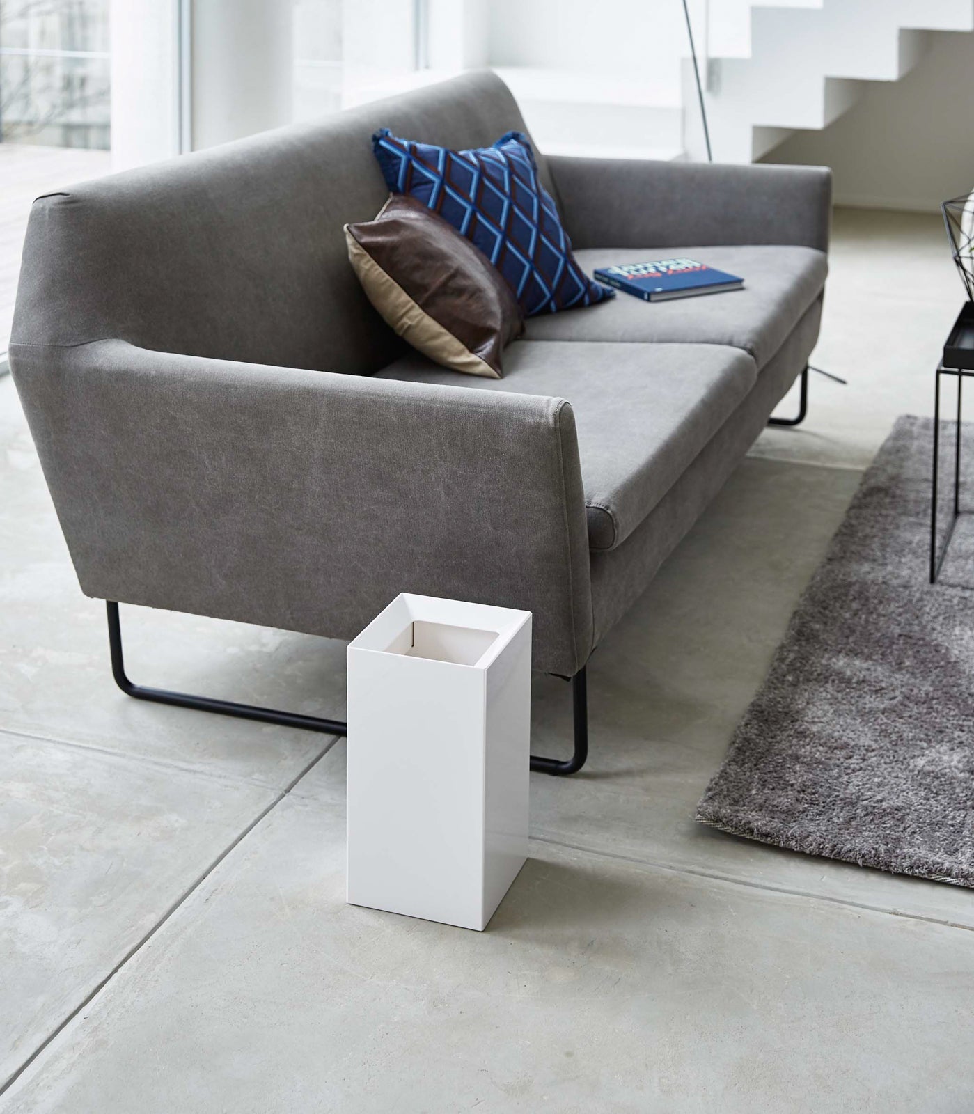 Compact Open-Top Trash Can - Neat Corners