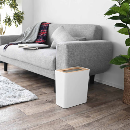 Rectangle Steel & Wood Trash Can - Neat Corners