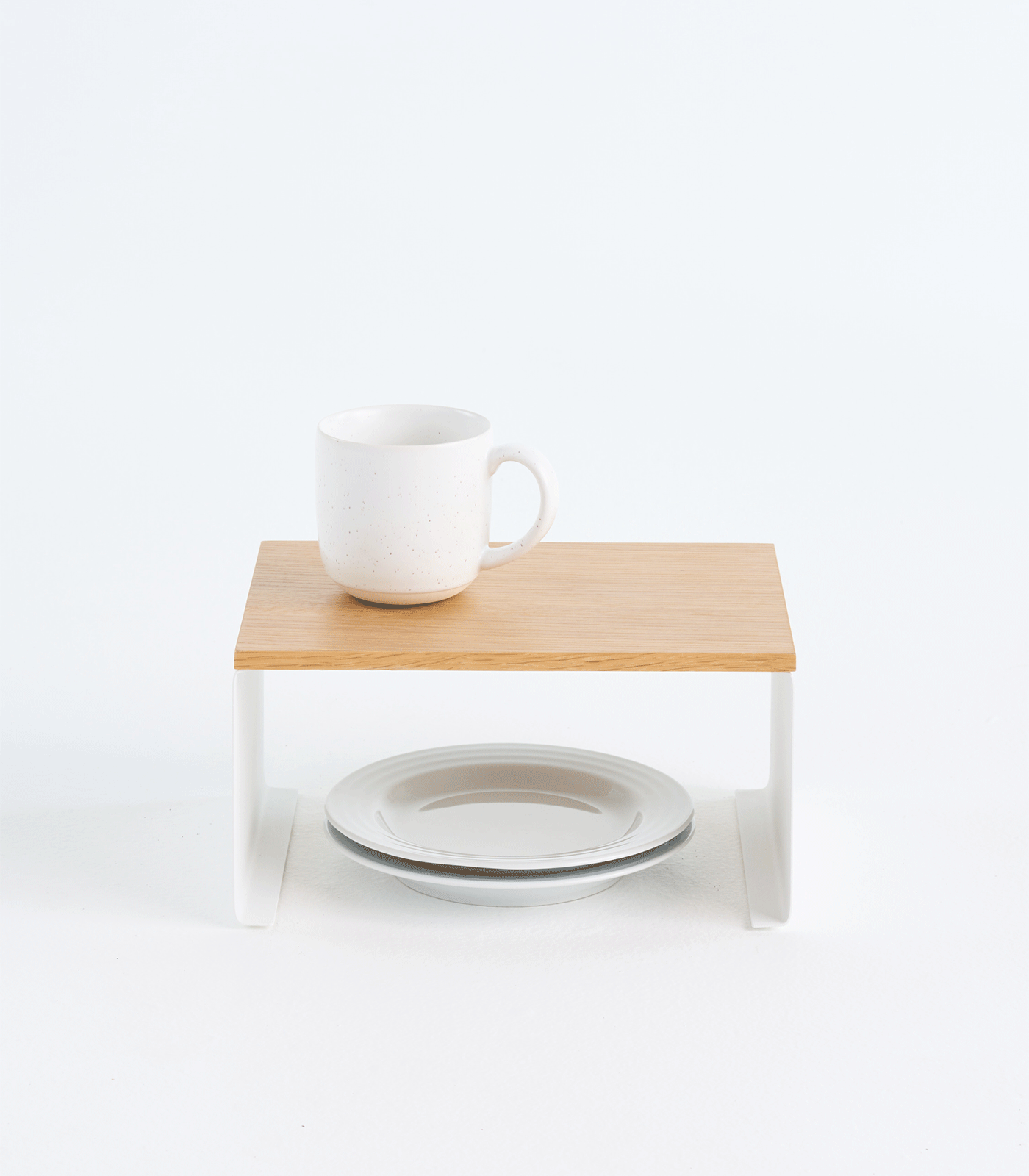Steel & Wood Stackable Countertop Shelf - Neat Corners