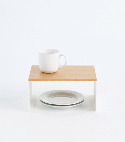 Steel & Wood Stackable Countertop Shelf - Neat Corners