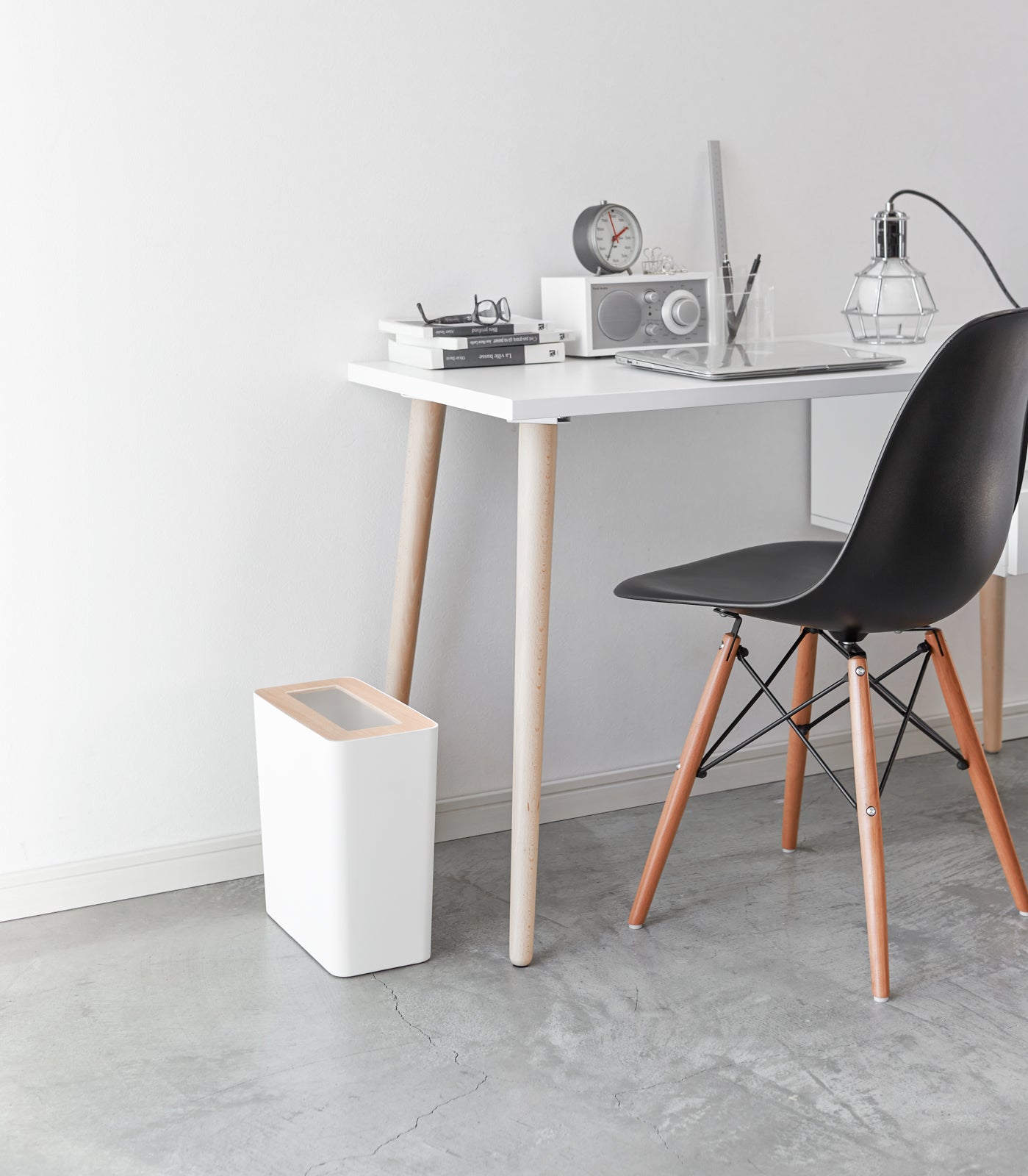 Rectangle Steel & Wood Trash Can - Neat Corners