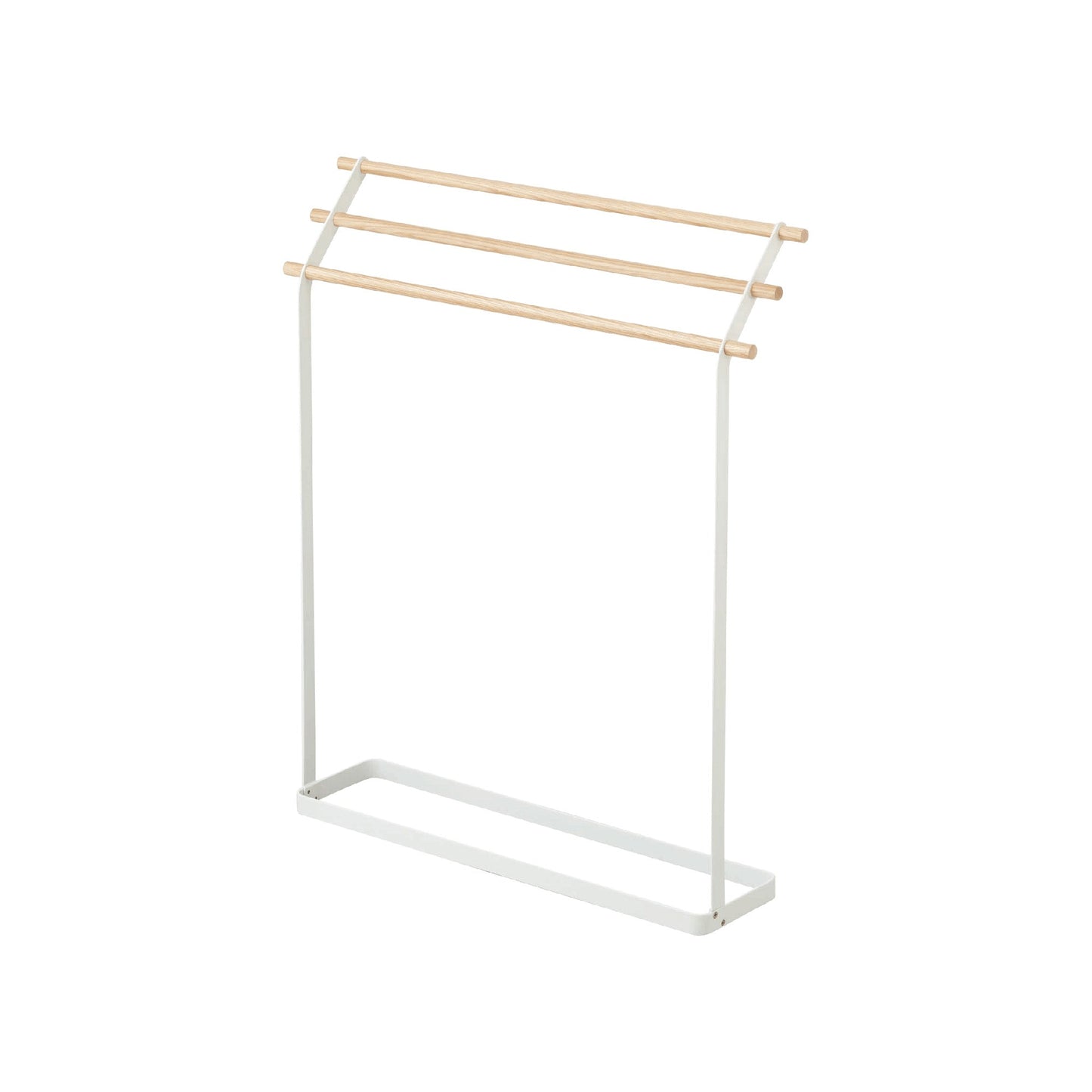 Steel & Wood Bath Towel Rack - Bathroom Reset