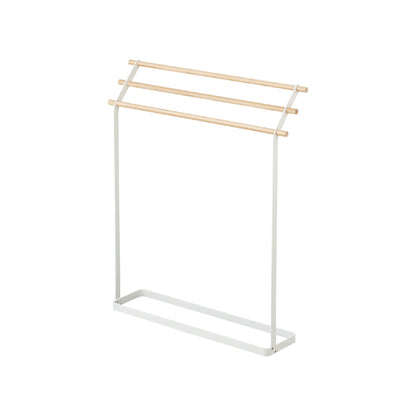 Steel & Wood Bath Towel Rack - Bathroom Reset