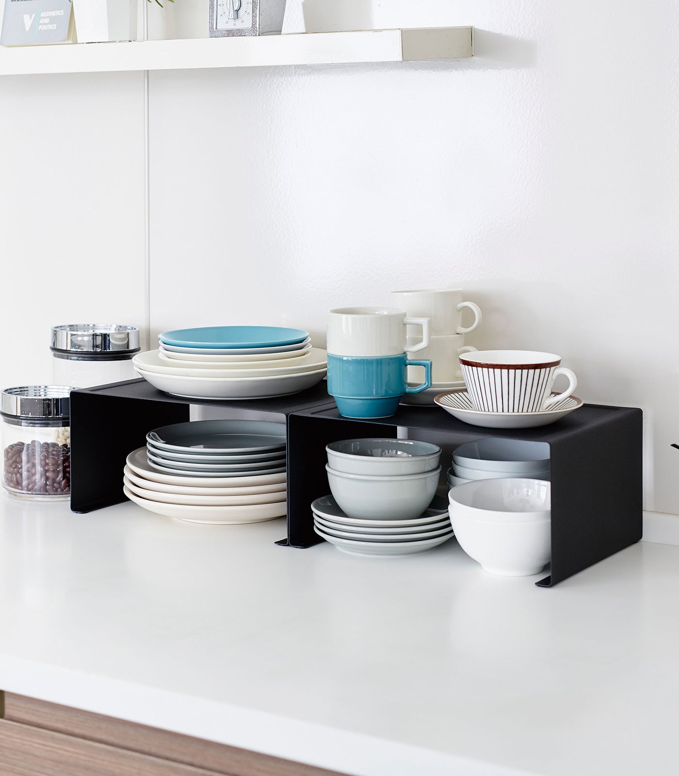 Stackable Countertop Shelf Riser - Neat Corners