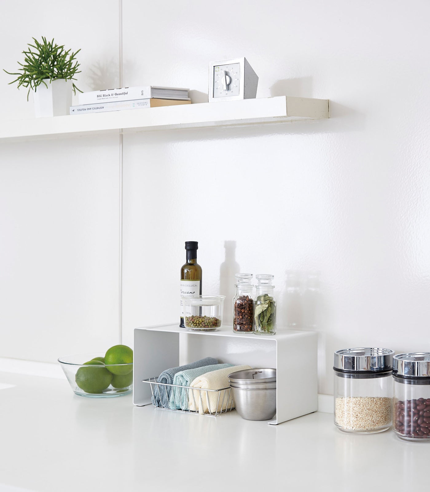 Stackable Countertop Shelf Riser - Neat Corners