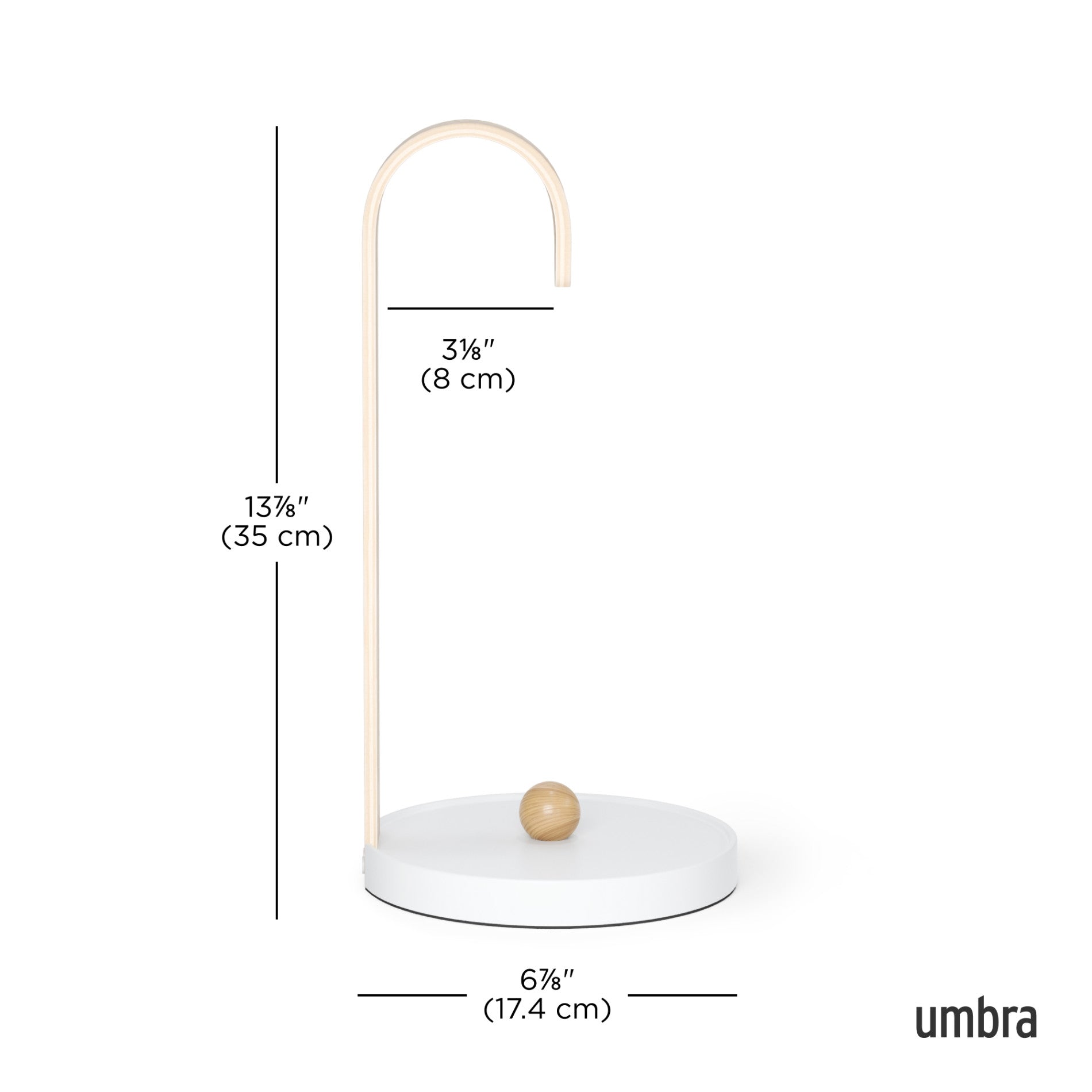 Wood-Accent Paper Towel Holder - Bathroom Reset