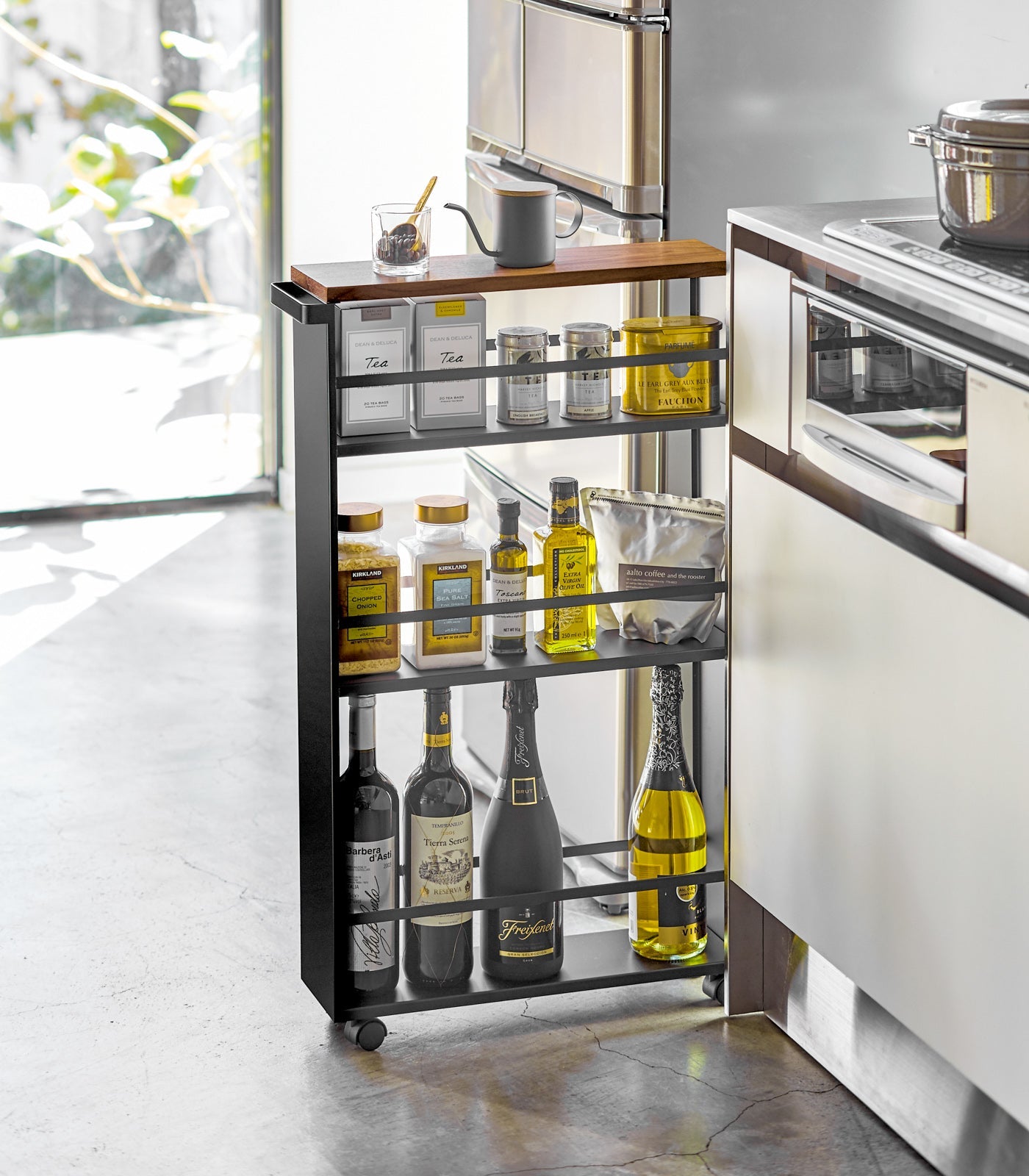 Tall Slim Rolling Storage Cart - Kitchen Calm