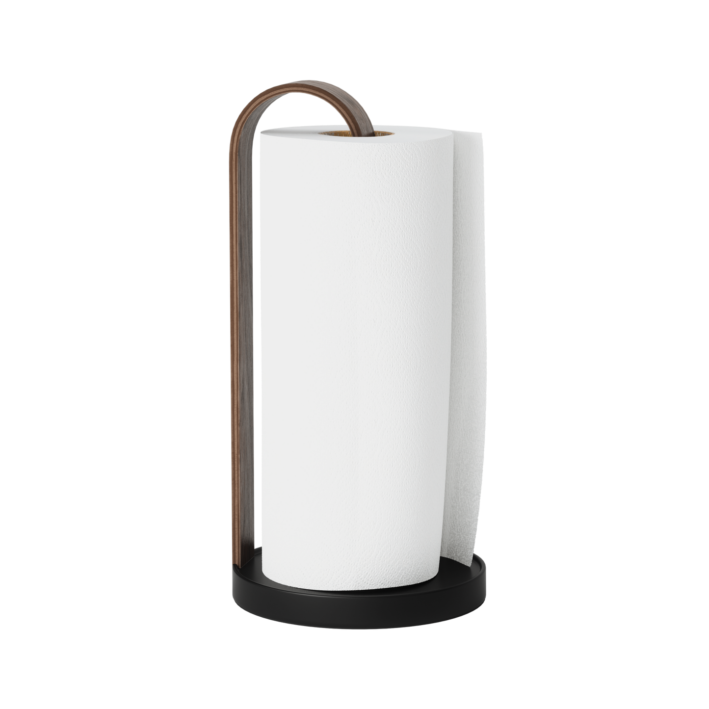 Wood-Accent Paper Towel Holder - Bathroom Reset