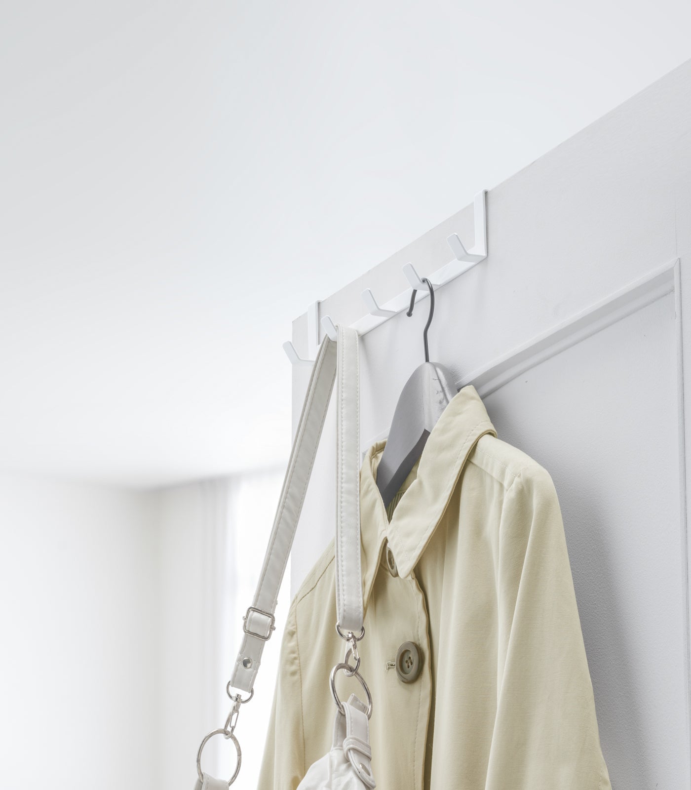Wide Over-the-Door Hook Rack - Entryway Essentials