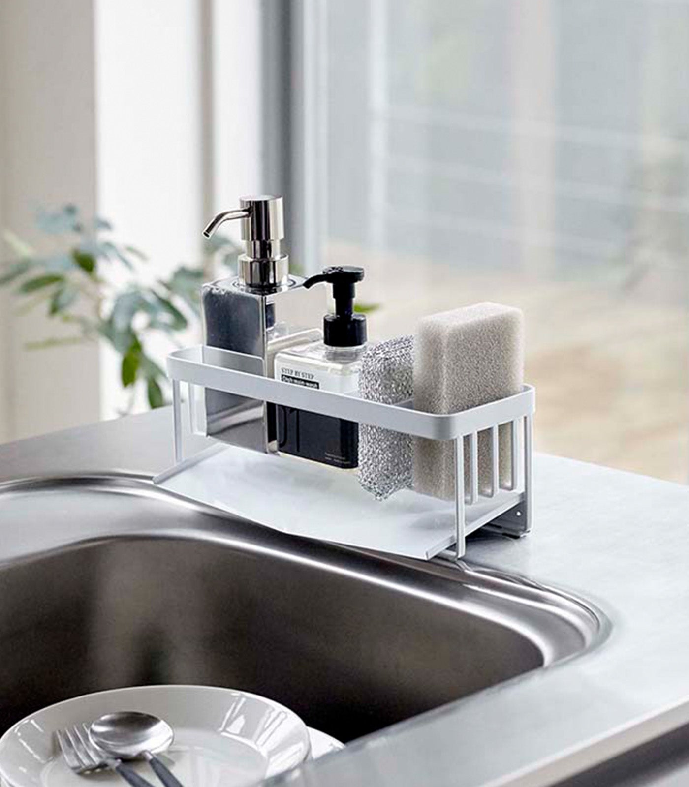 Sink Sponge & Bottle Holder - Kitchen Calm