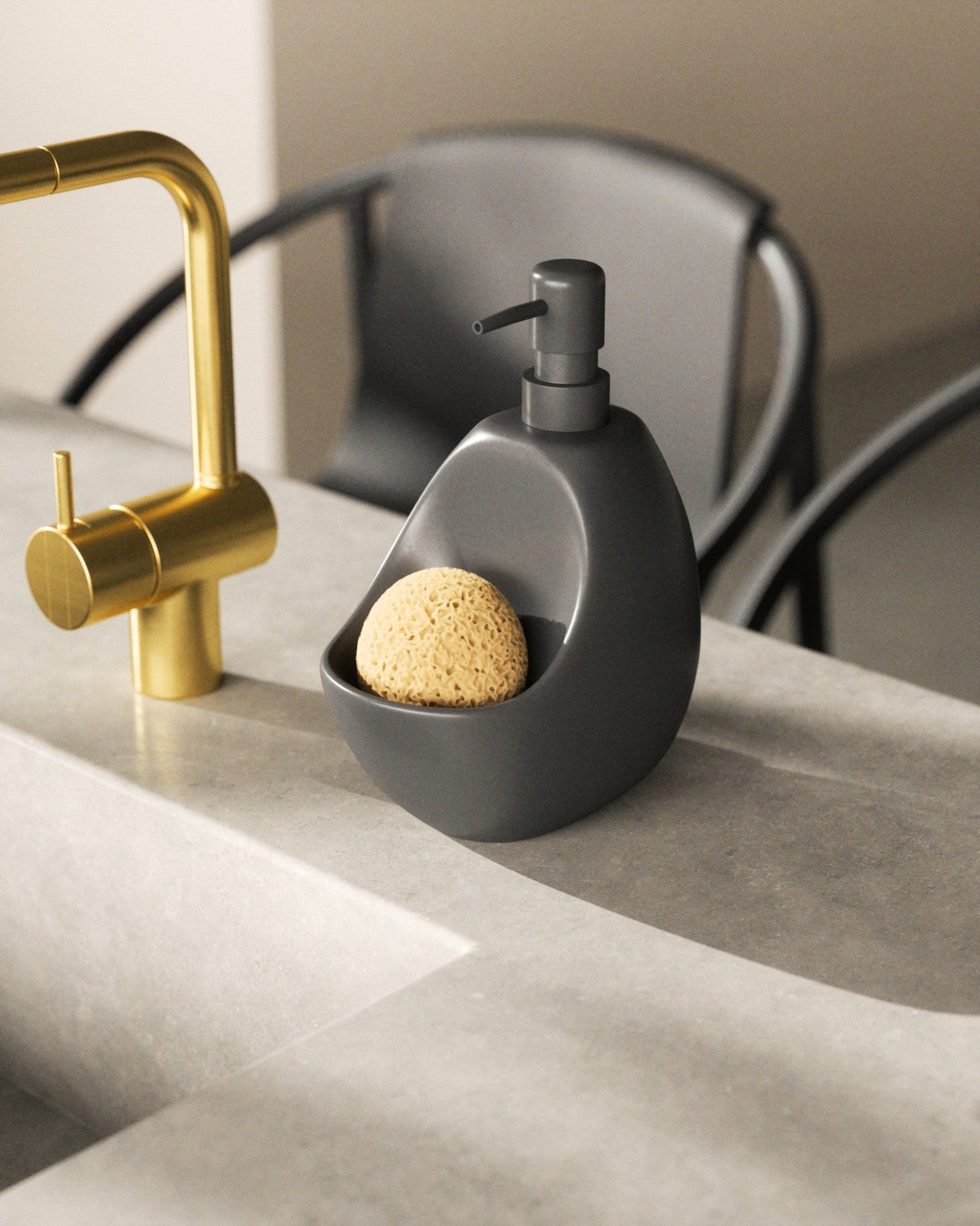 Soap Pump & Sponge Caddy - Bathroom Reset