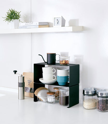 Stackable Countertop Shelf Riser - Neat Corners