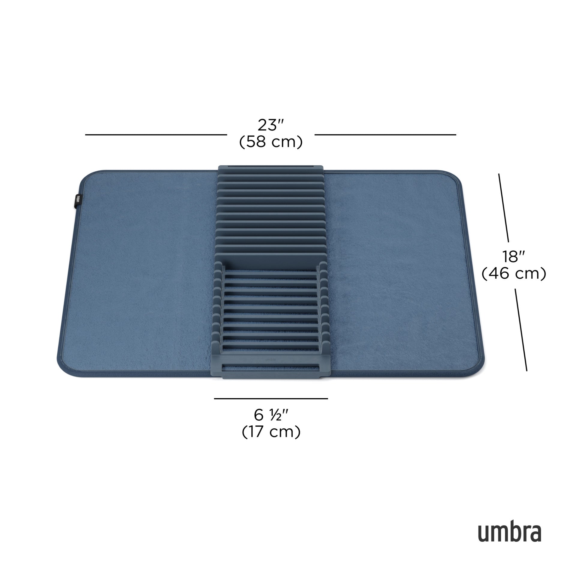 Foldable Dish Drying Rack with Mat - Kitchen Calm