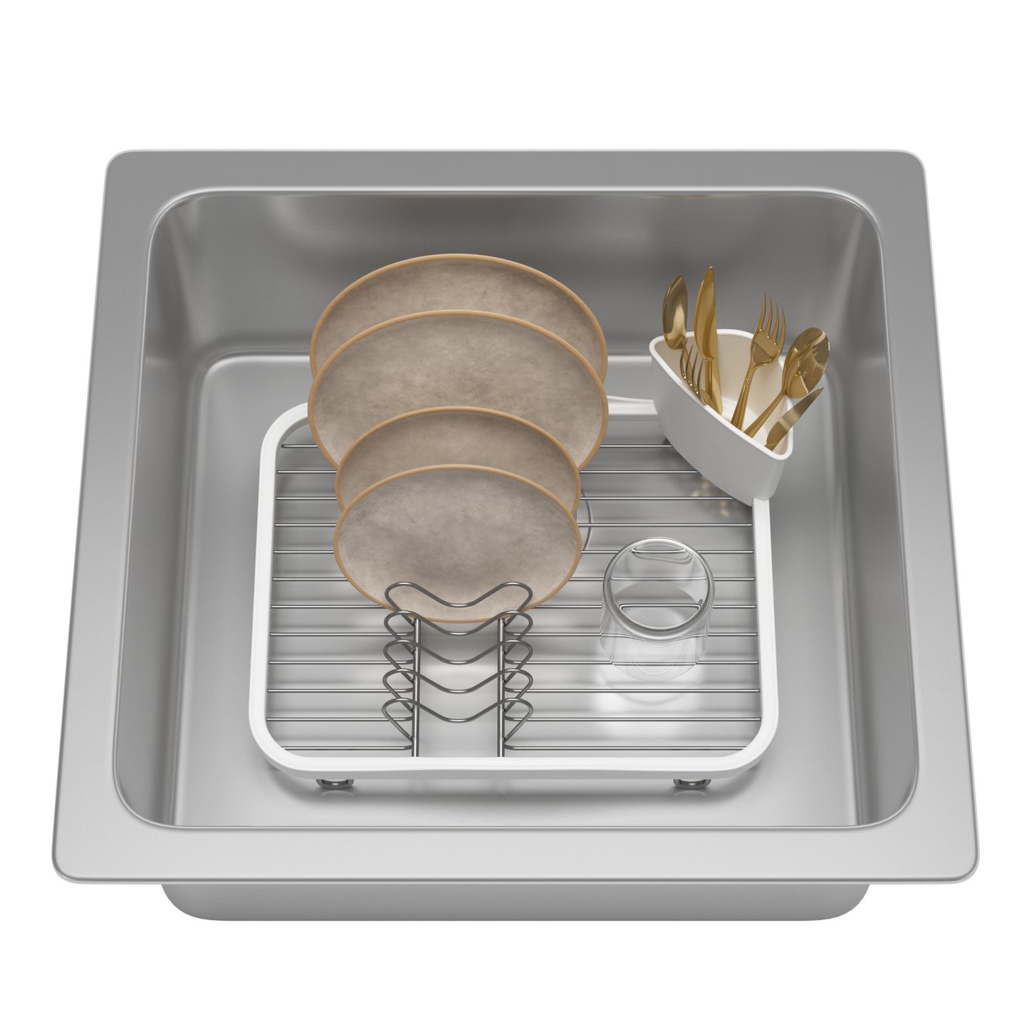 Compact Sink Dish Rack - Kitchen Calm