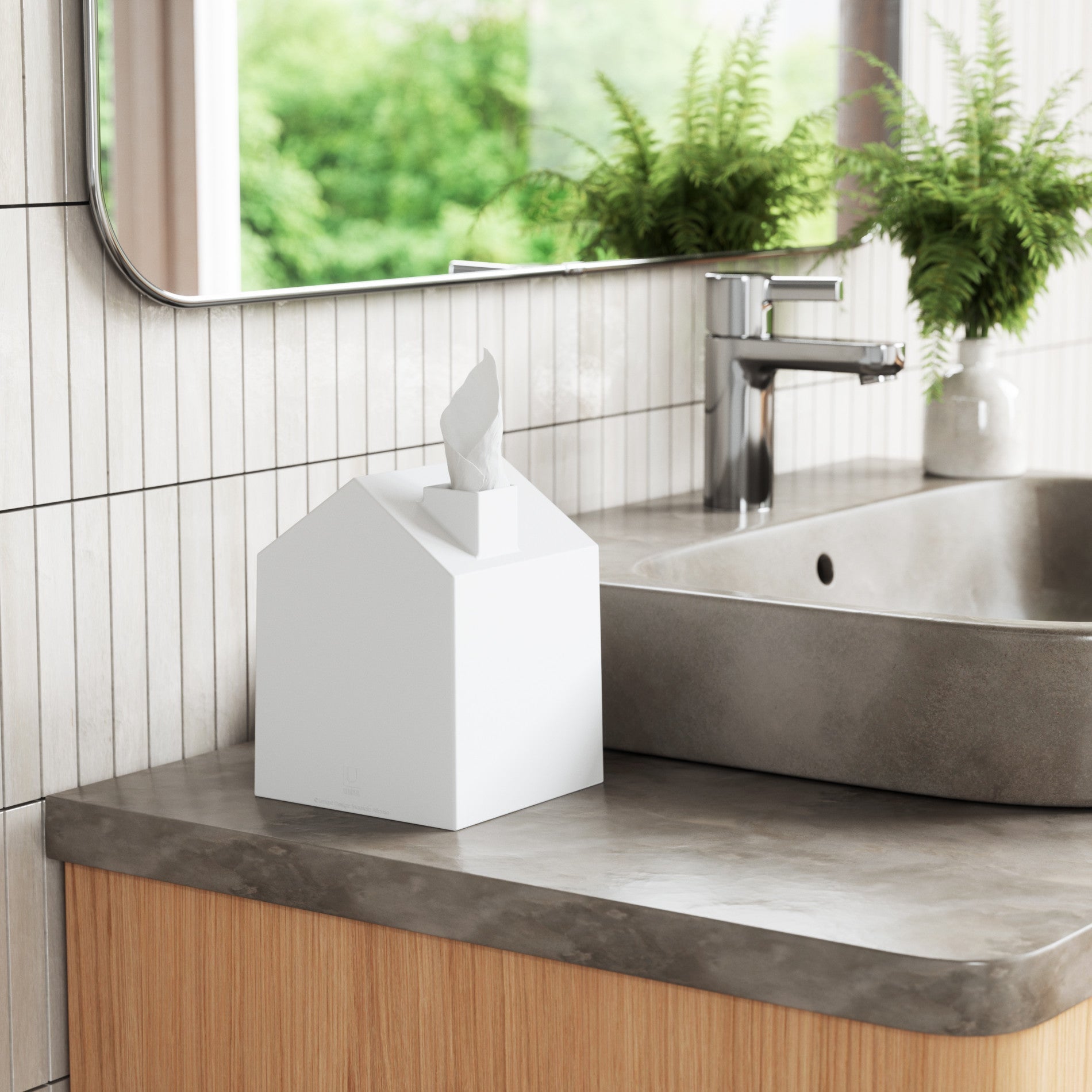 House-Shaped Tissue Box Cover - Bathroom Reset
