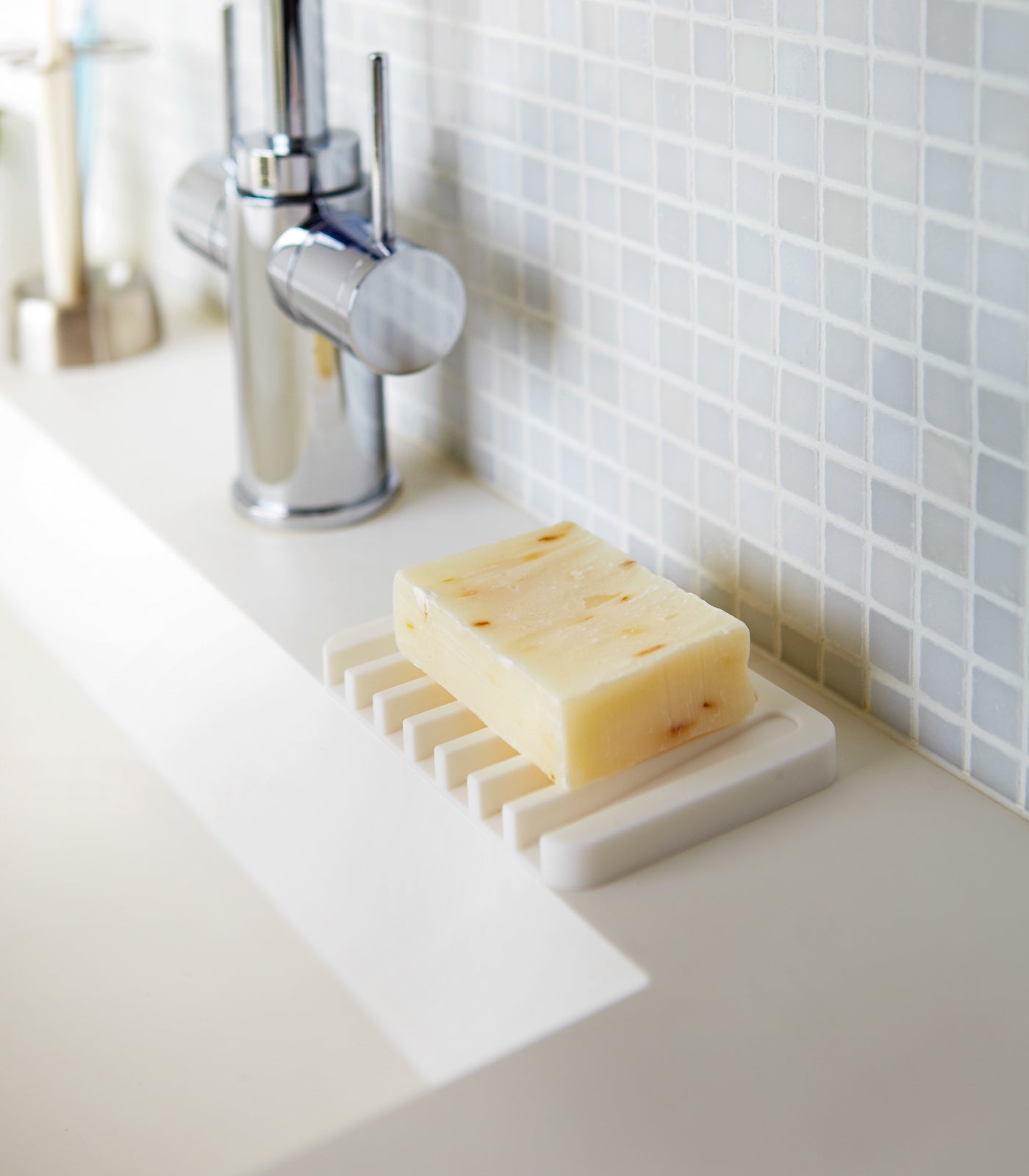 Self-Draining Silicone Soap Tray - Bathroom Reset