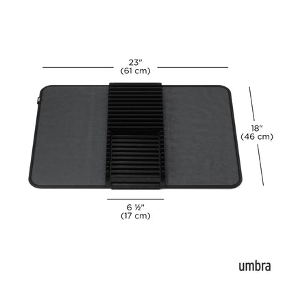 Foldable Dish Drying Rack with Mat - Kitchen Calm