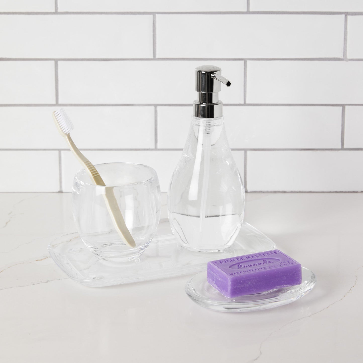 Clear Soap Pump - Bathroom Reset