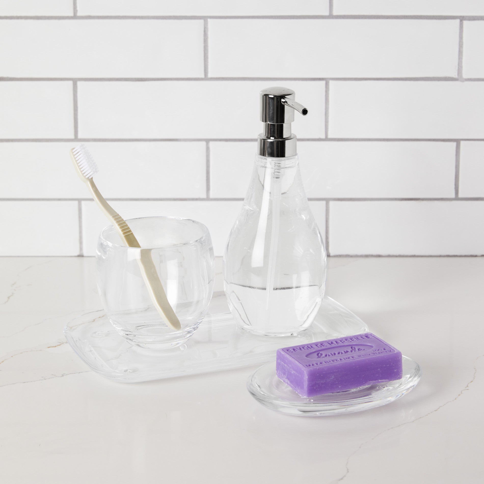 Clear Soap Pump - Bathroom Reset