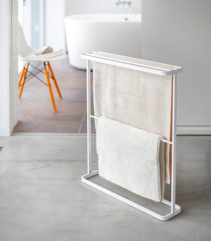 Freestanding Bath Towel Hanger - Bathroom Reset