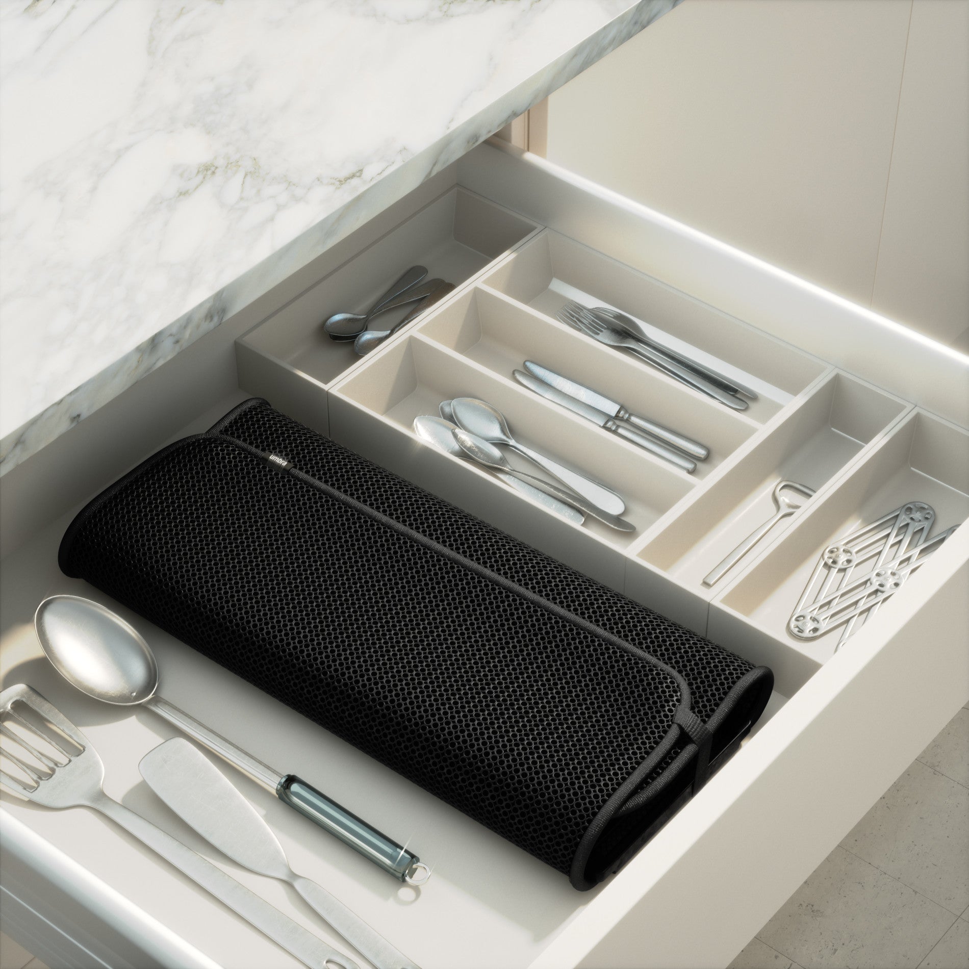 Foldable Dish Drying Rack with Mat - Kitchen Calm