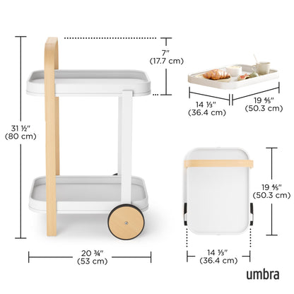 Bar & Storage Cart - Kitchen Calm