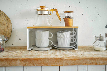 Steel & Wood Stackable Countertop Shelf - Neat Corners