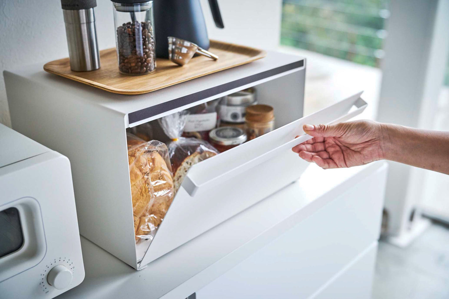Slim Steel Bread Box - Kitchen Calm