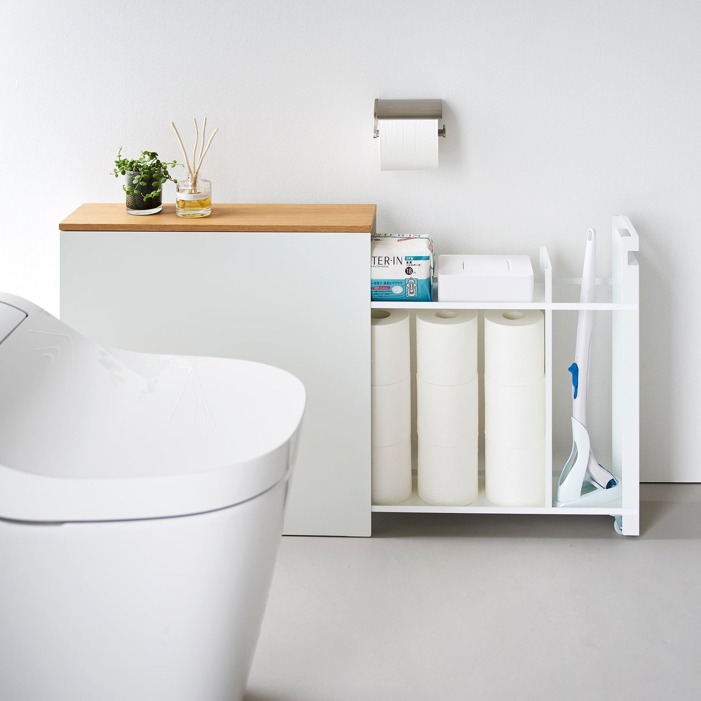 Pull-Out Bathroom Storage Cabinet - Bathroom Reset