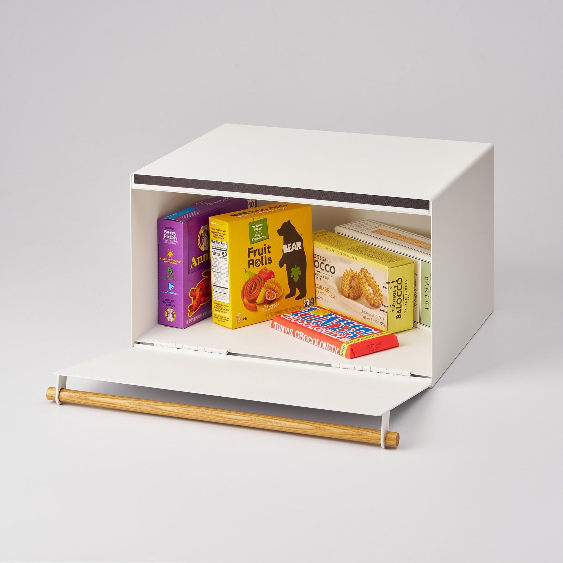 Steel & Wood Bread Box - Kitchen Calm