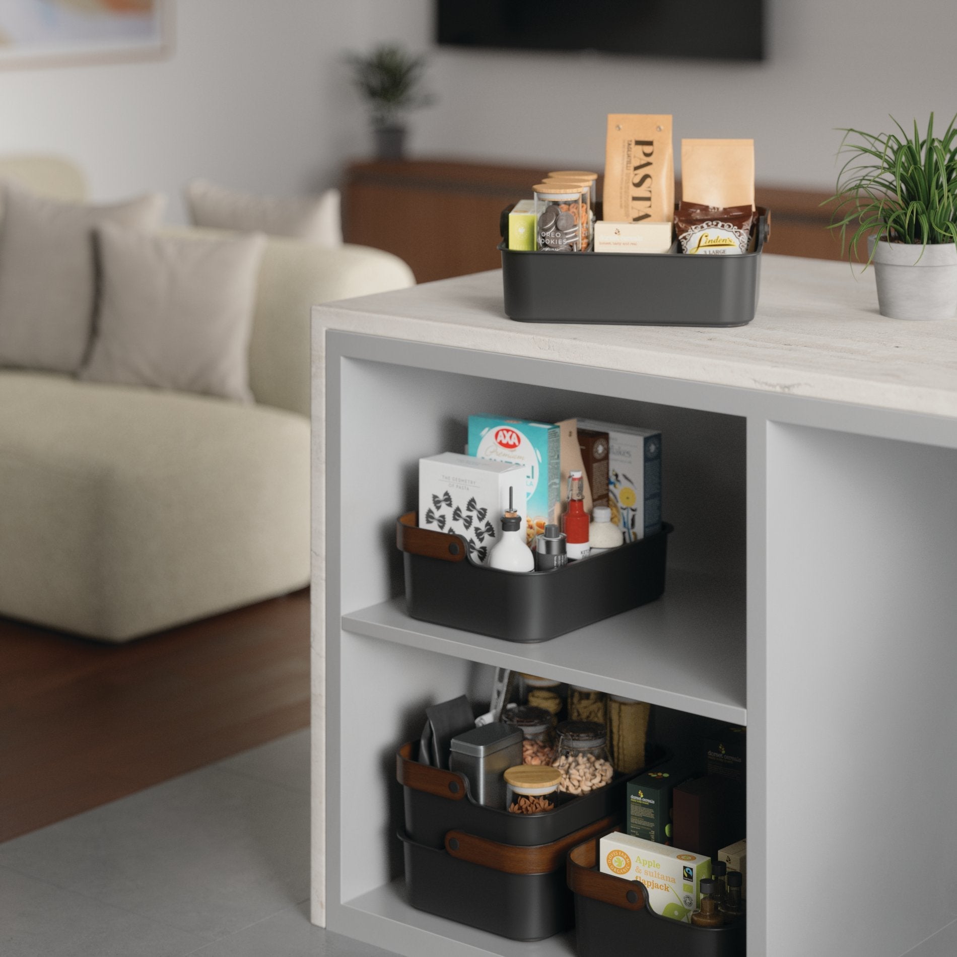 Stackable Kitchen Storage Bin - Kitchen Calm
