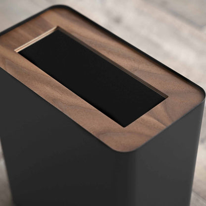 Rectangle Steel & Wood Trash Can - Neat Corners