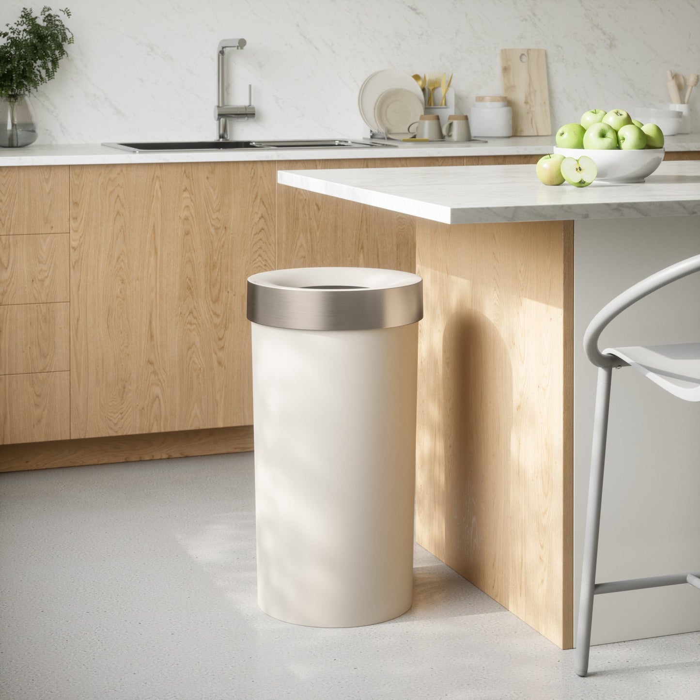 Modern Kitchen Trash Can - Kitchen Calm