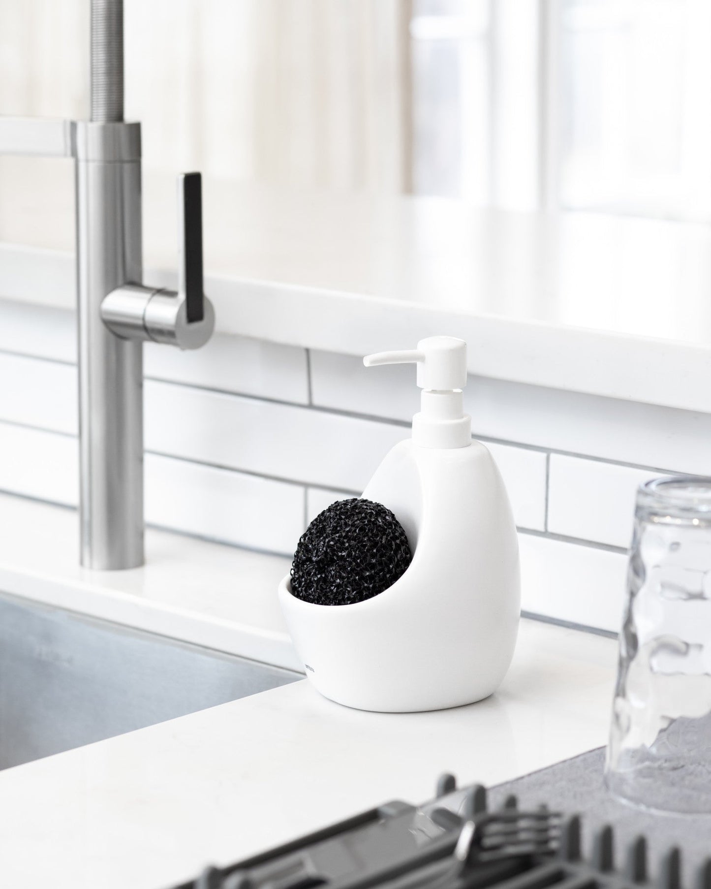 Soap Pump & Sponge Caddy - Bathroom Reset