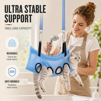❄️Summerfresh 60% OFF!🐾 Foldable Grooming Station for Small Dogs and Cats – Handy Trimming Table for Nail Clipping, Washing & Brushing