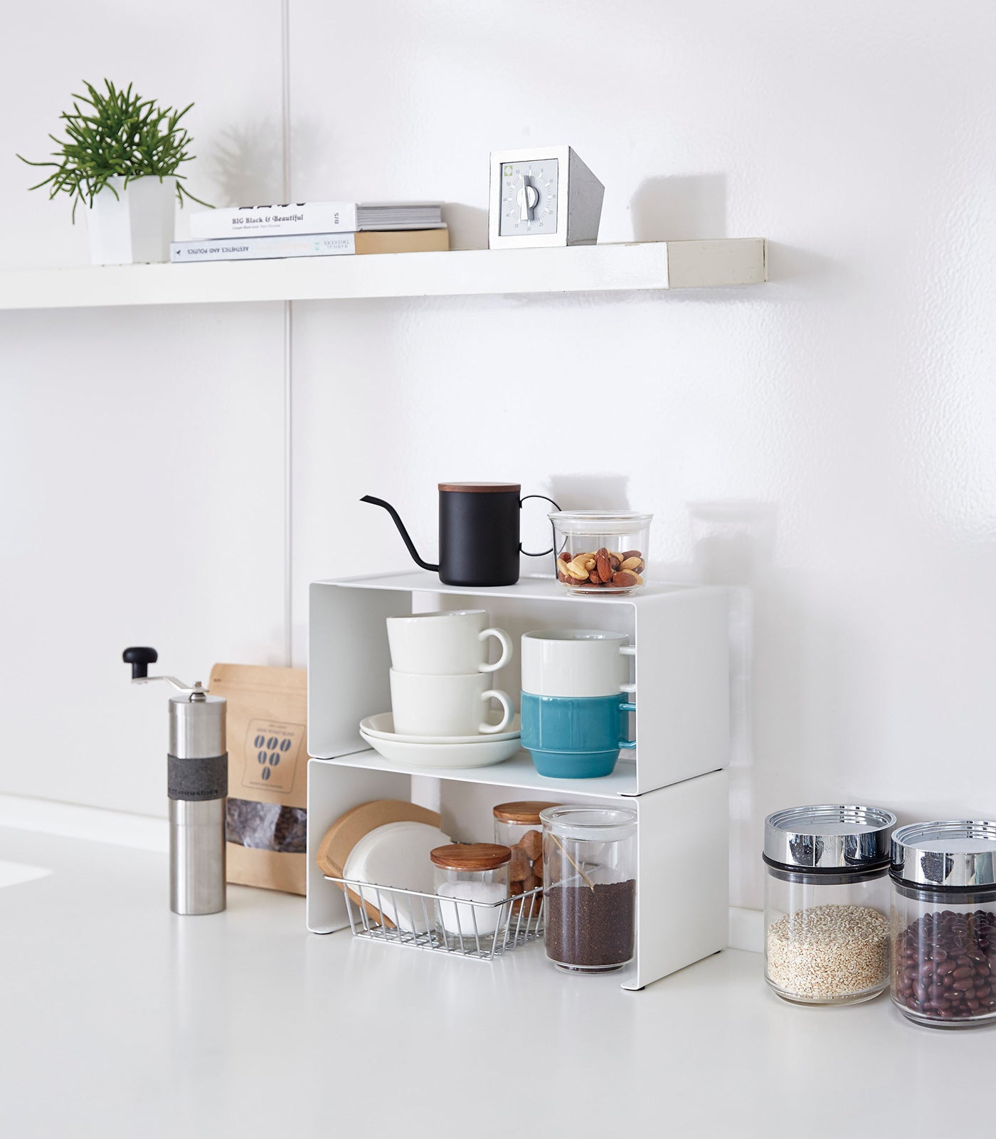 Stackable Countertop Shelf Riser - Neat Corners