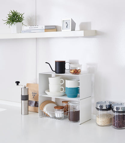 Stackable Countertop Shelf Riser - Neat Corners