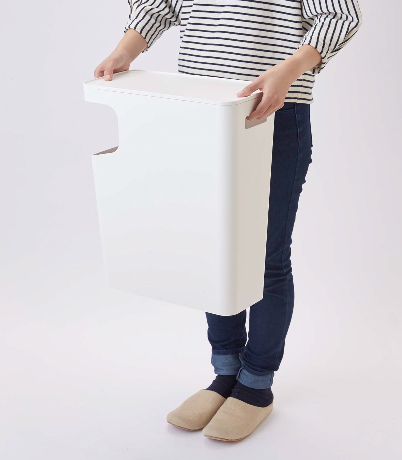 Side Table Trash Can - Neat Corners